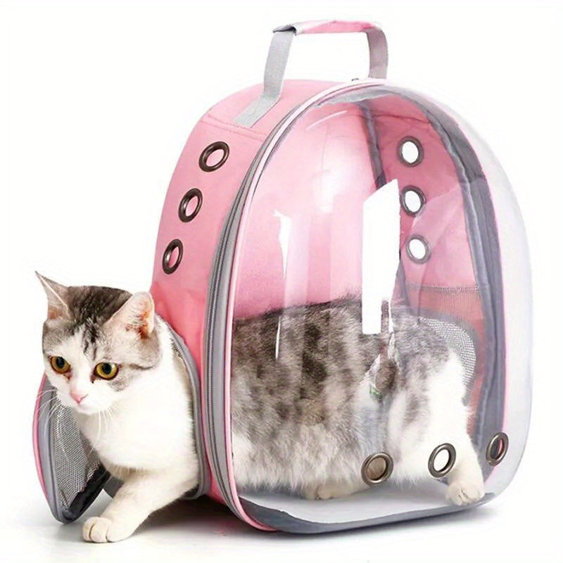 Transparent Breathable Cat Carrier Backpack, Travel Pet Capsule