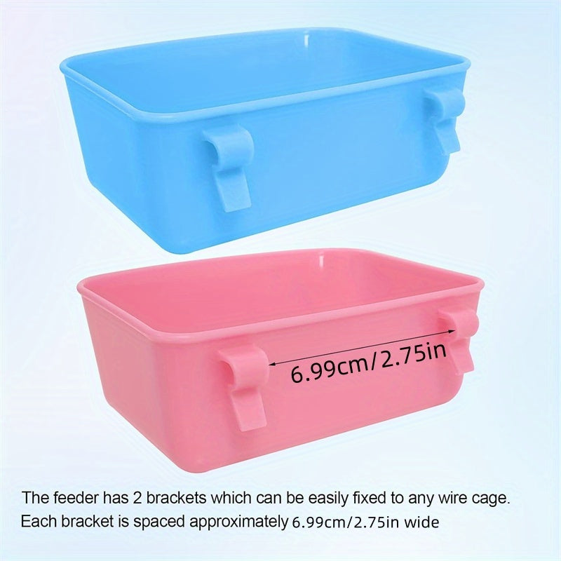 6pcs Hanging Pet Feeders – Durable Food & Water Containers for Small Pets