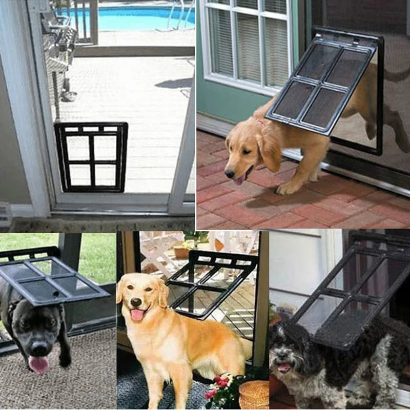 Lockable Pet Door for Screen Windows – Dog & Cat Security Flap