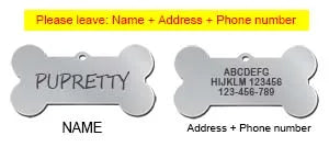 Personalized Pet ID Tag Paws and Claws
