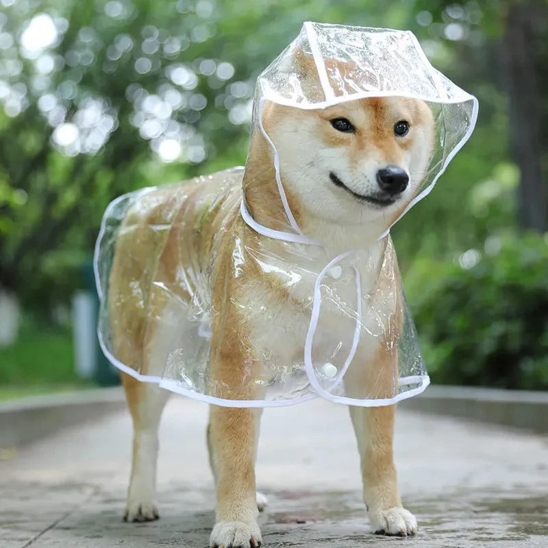 Dog Rain Jacket β Lightweight Waterproof Pet Clothes Paws and Claws
