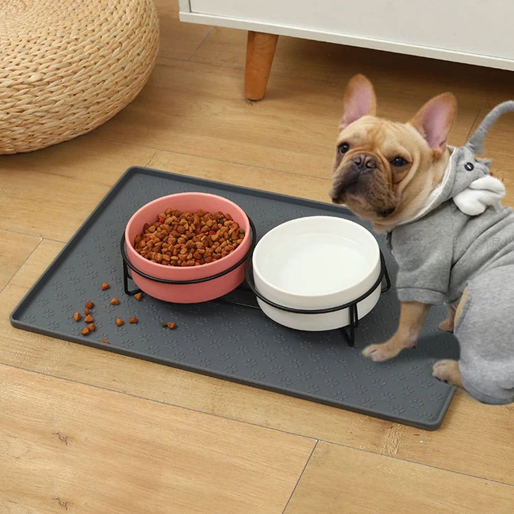 Pet Placemat – Paw Design, Non-Slip, Spill-Proof Paws and Claws