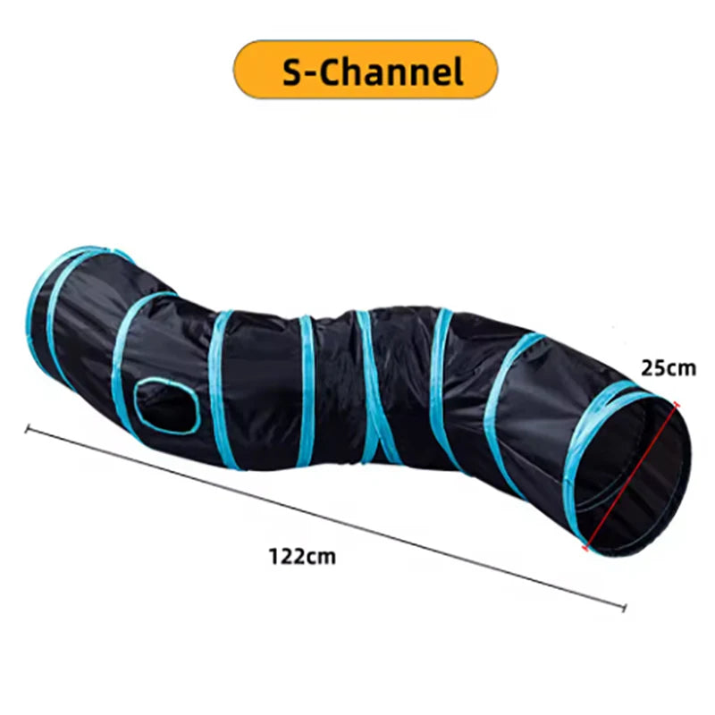 Cat Tunnel Toy – Foldable & Breathable Indoor Play Tube