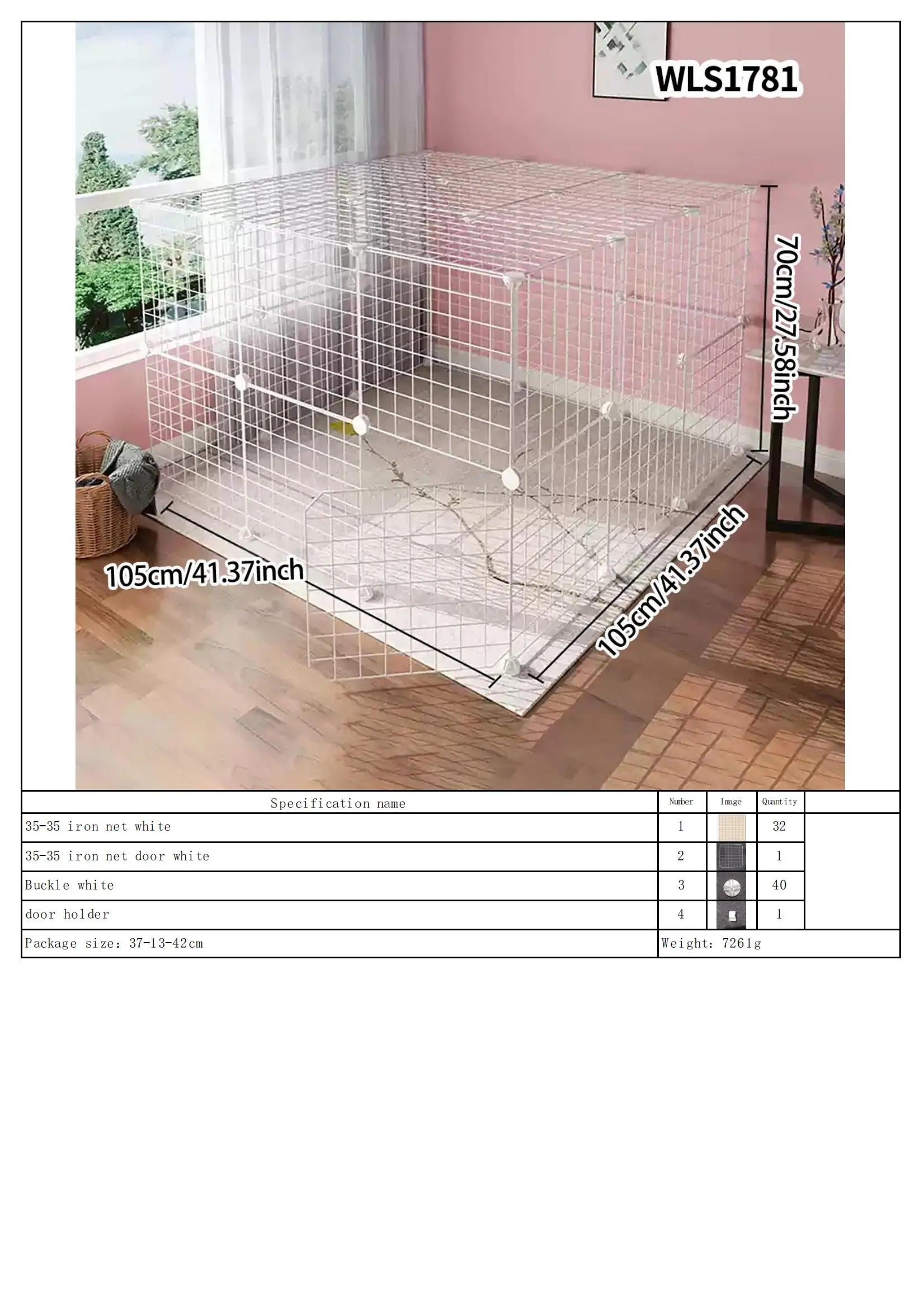 DIY Pet Playpen – Detachable, Easy to Assemble, Escape-Proof Fence Paws and Claws