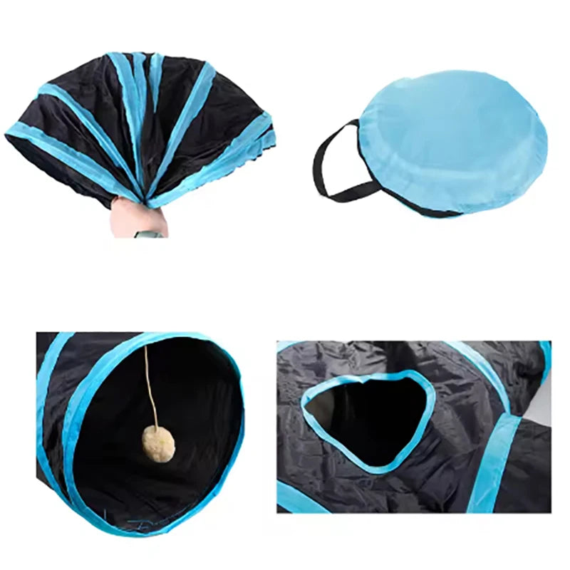 Cat Tunnel Toy – Foldable & Breathable Indoor Play Tube