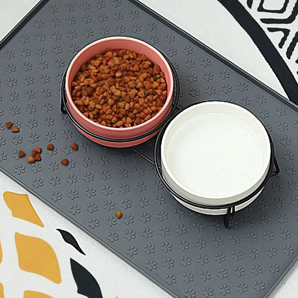 Pet Placemat – Paw Design, Non-Slip, Spill-Proof Paws and Claws