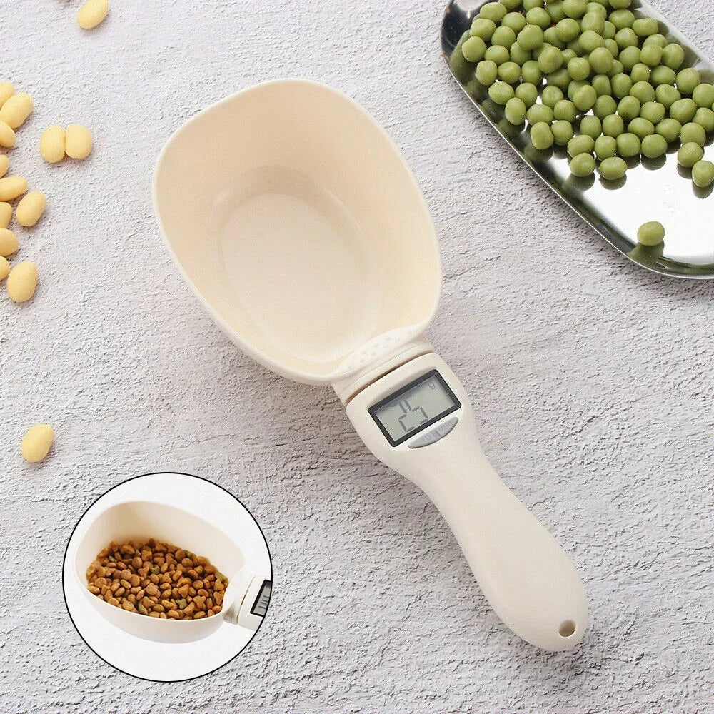 Electronic Pet Food Measuring Scoop – Digital Scale with LED Display