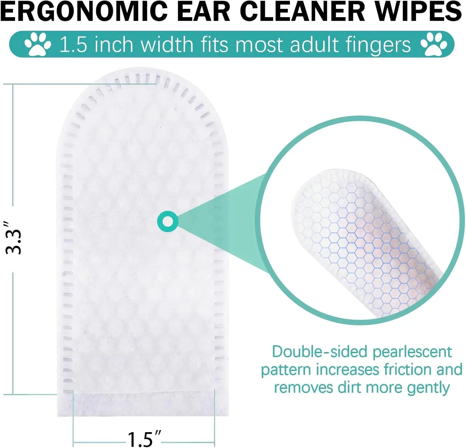 Pet Ear Cleaner Wipes – Soft & Easy Otic Care Paws and Claws