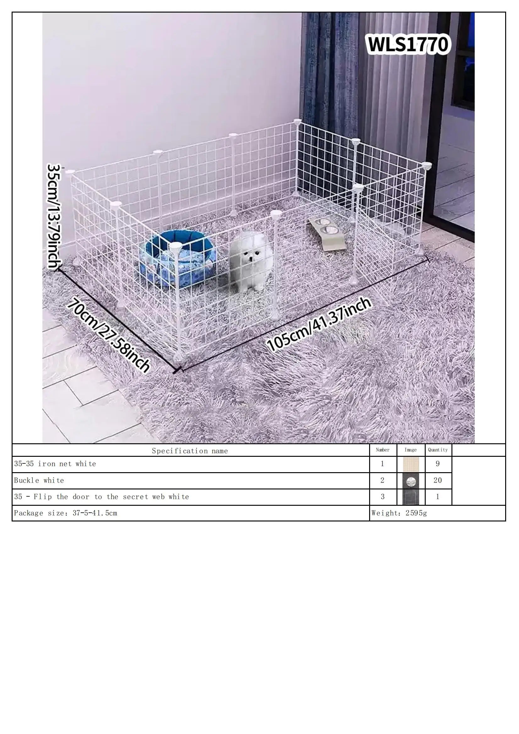 DIY Pet Playpen – Detachable, Easy to Assemble, Escape-Proof Fence Paws and Claws