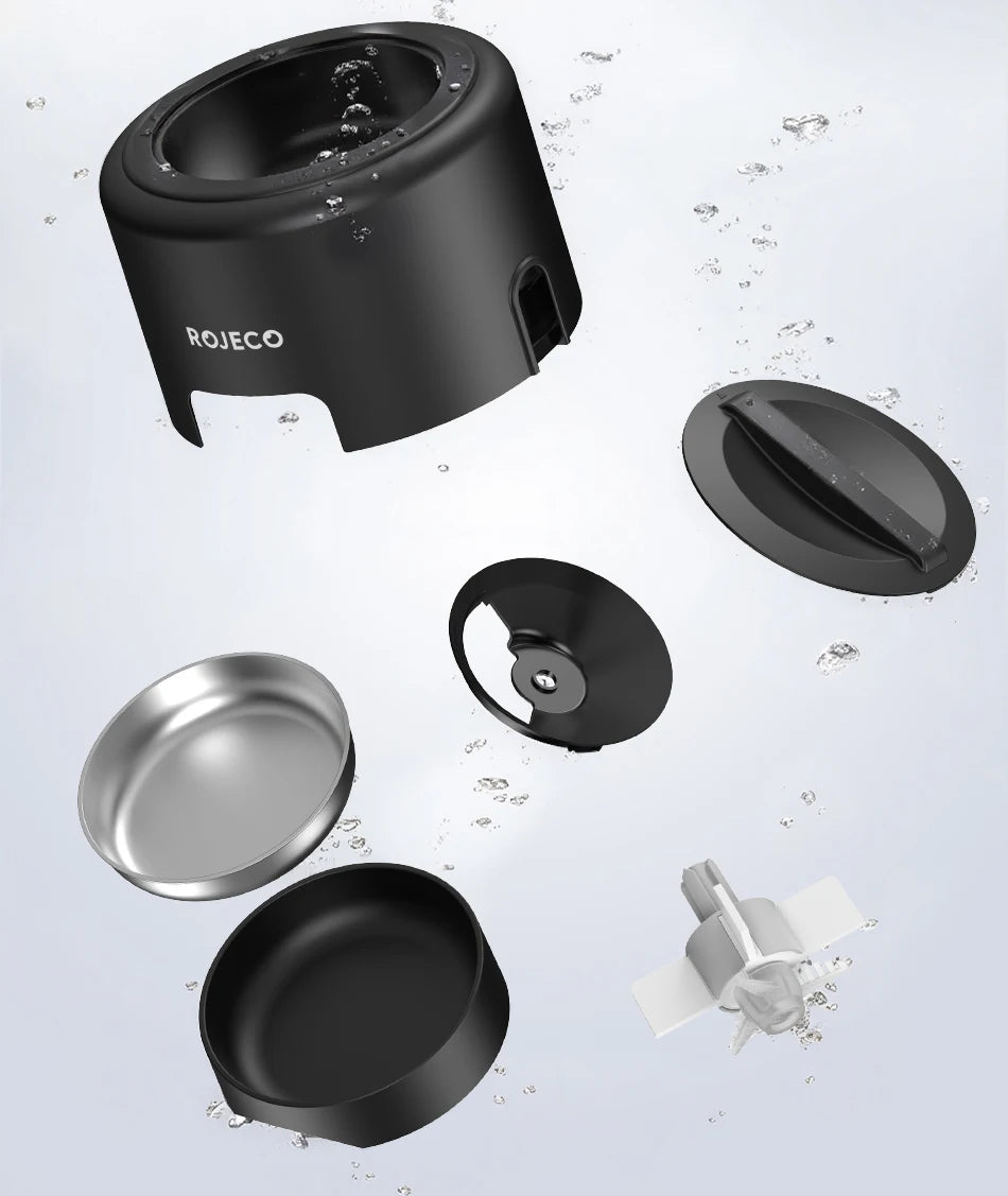 ROJECO Smart Automatic Pet Feeder 2L – Wi-Fi App Control, Programmable Meals, Anti-Jam Kibble Dispenser for Cats & Dogs