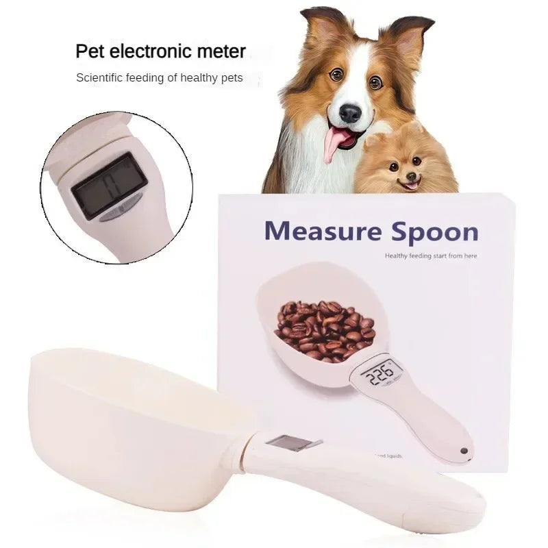 Electronic Pet Food Measuring Scoop – Digital Scale with LED Display