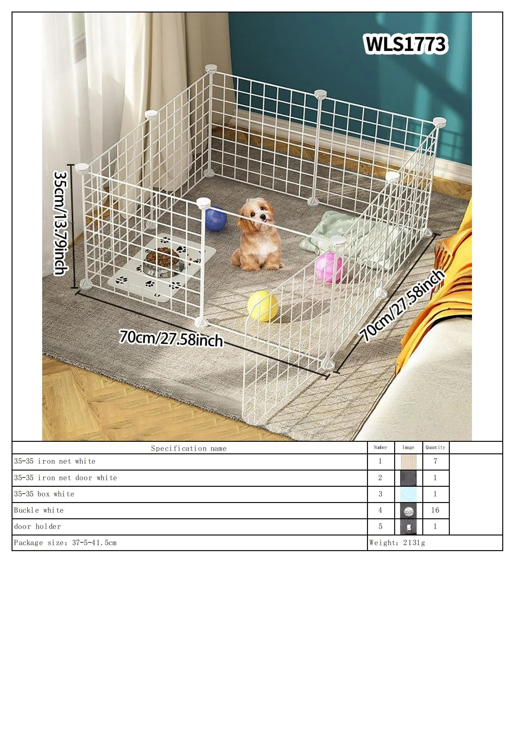 DIY Pet Playpen – Detachable, Easy to Assemble, Escape-Proof Fence Paws and Claws