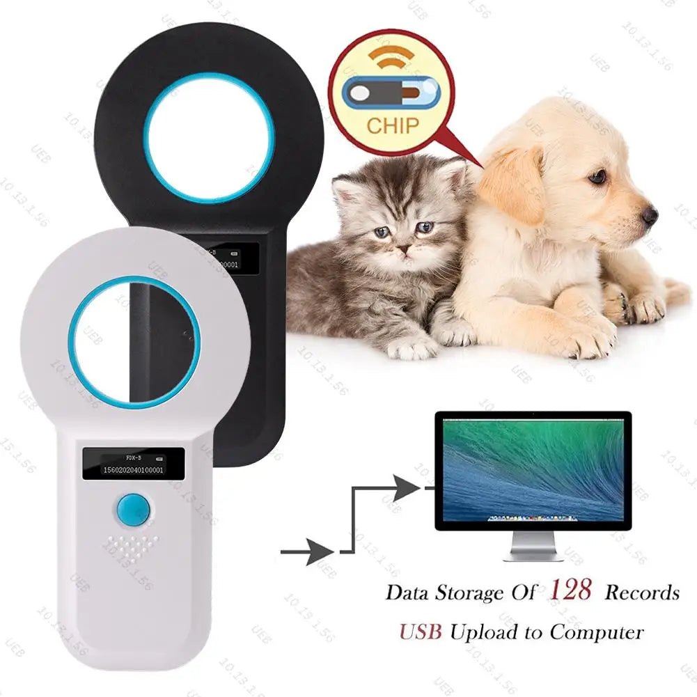 Handheld Pet Microchip Scanner – EMID FDX-B RFID Reader