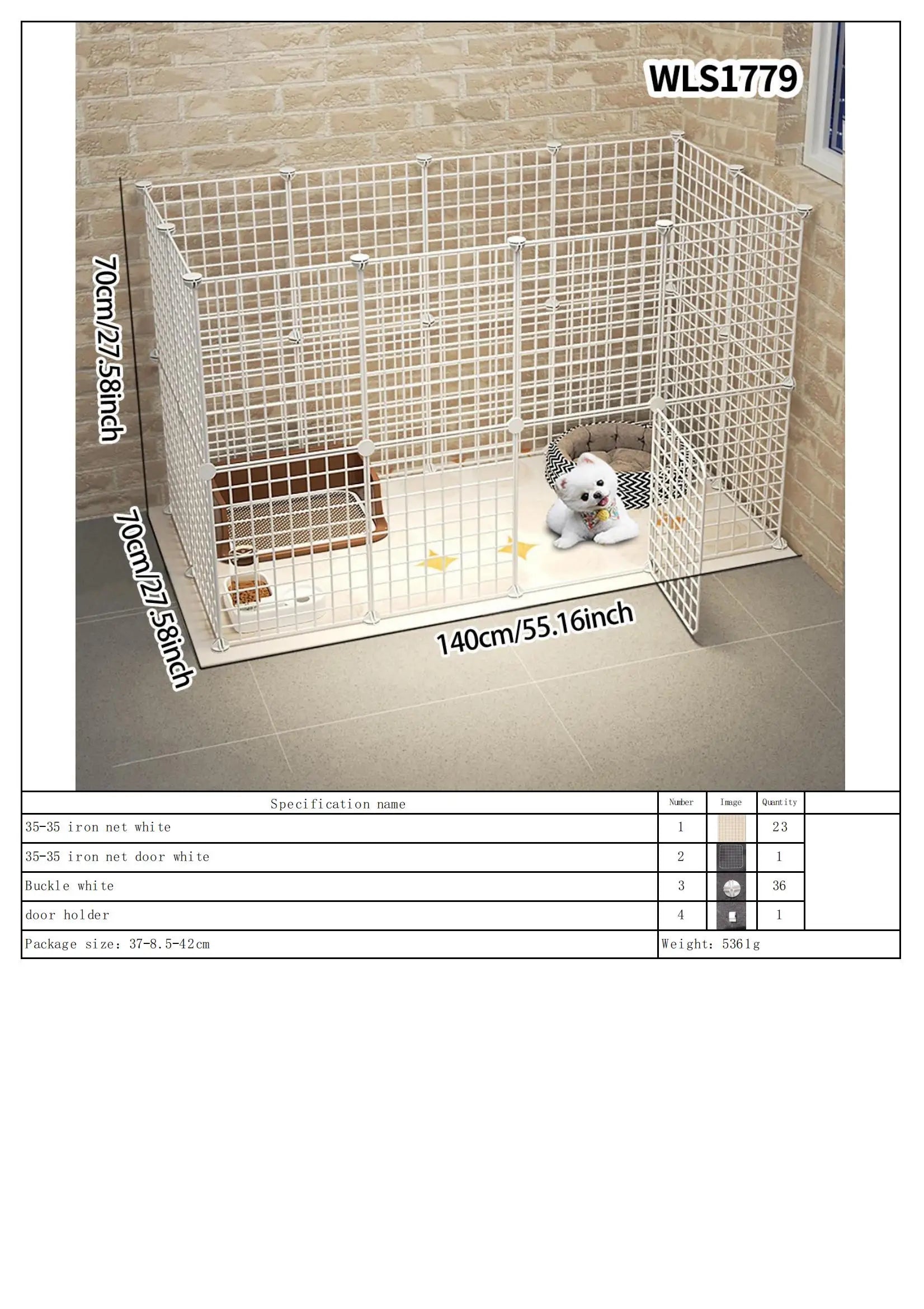 DIY Pet Playpen – Detachable, Easy to Assemble, Escape-Proof Fence Paws and Claws