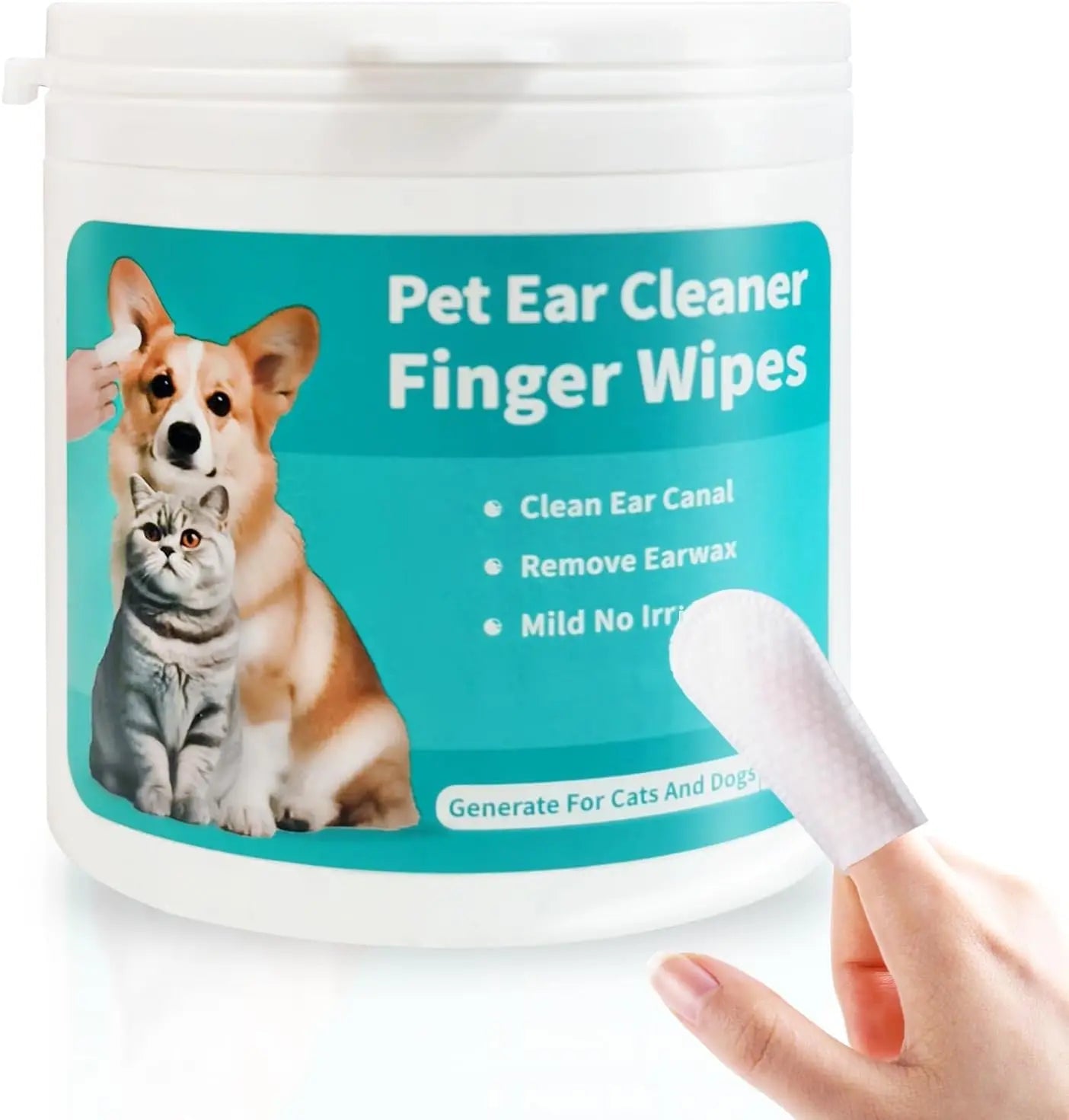 Pet Ear Cleaner Wipes – Soft & Easy Otic Care Paws and Claws