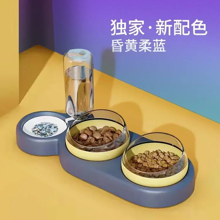 Splash-Proof Pet Bowl – Food Dispenser & Water Storage Feeder Paws and Claws