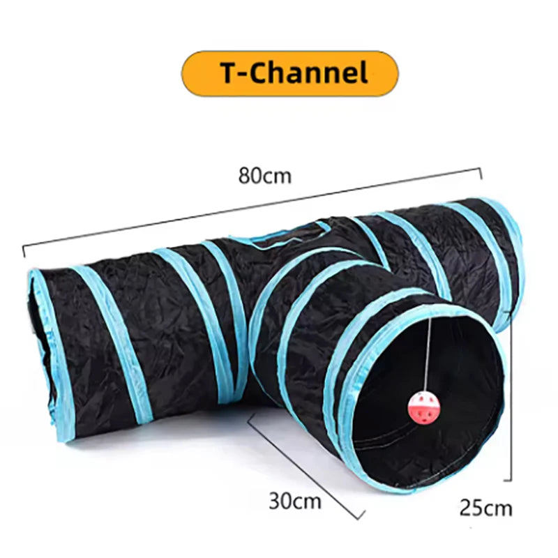 Cat Tunnel Toy – Foldable & Breathable Indoor Play Tube