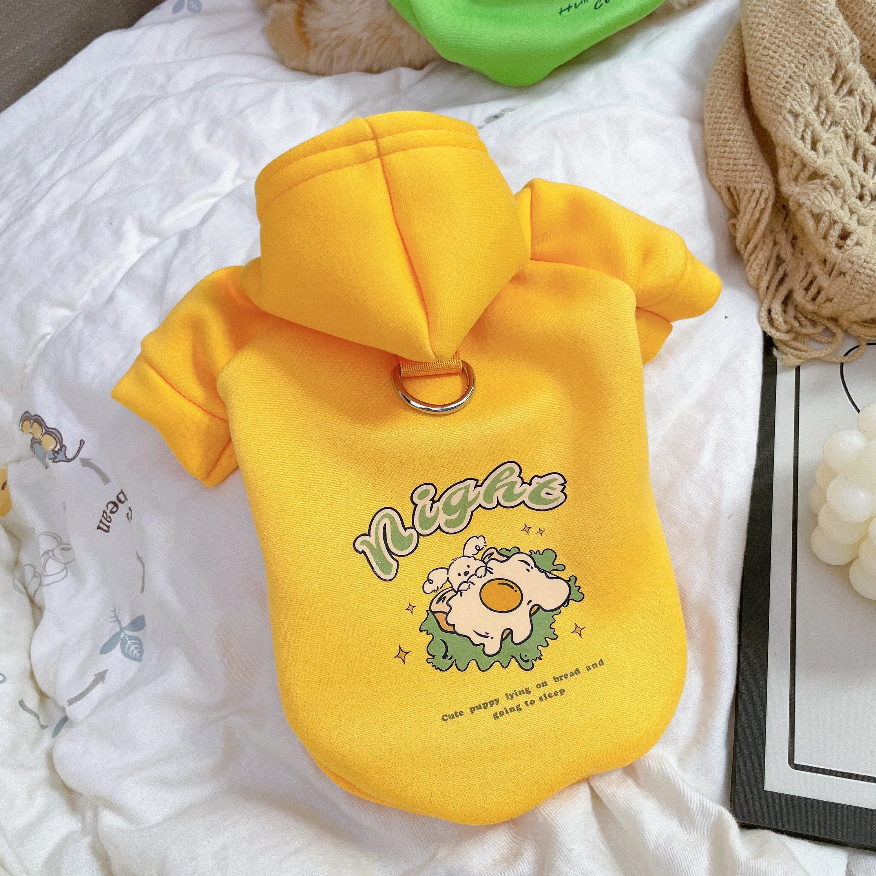 Super Cute Pet Sweater – Cartoon Waffle Knit for Cats & Dogs