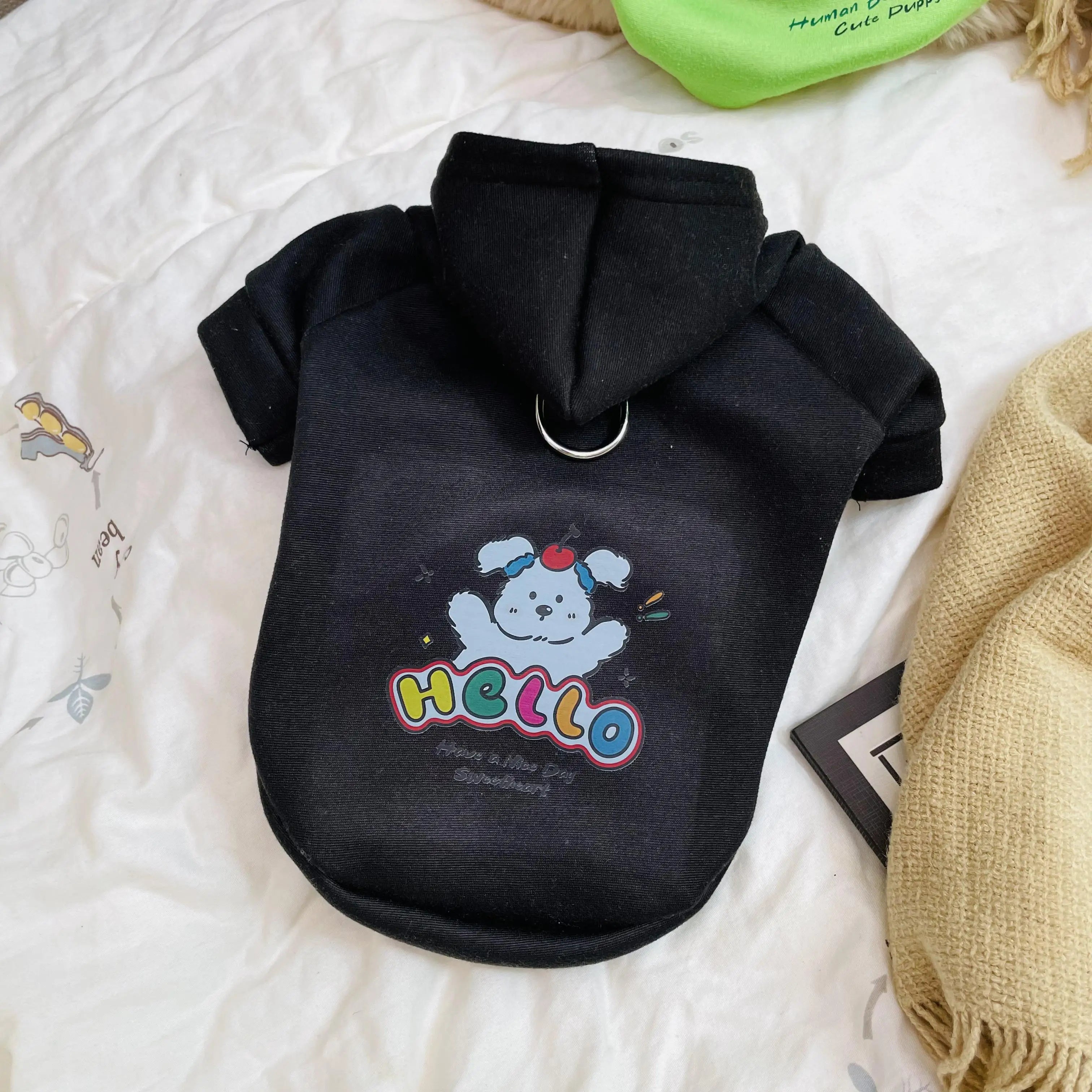 Super Cute Pet Sweater – Cartoon Waffle Knit for Cats & Dogs