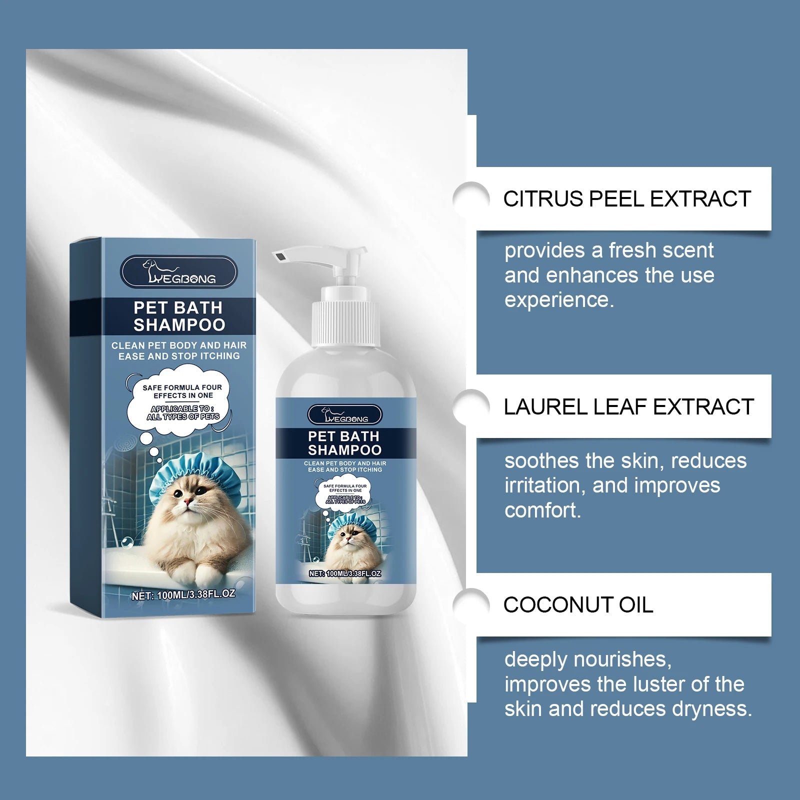 Dog & Cat Bath Shampoo – Moisturizing & Gentle Formula Paws and Claws