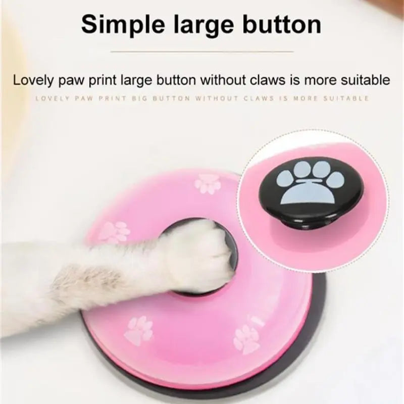 Dog Training Bell β Paw Print Dinner Call Bell Toy Paws and Claws