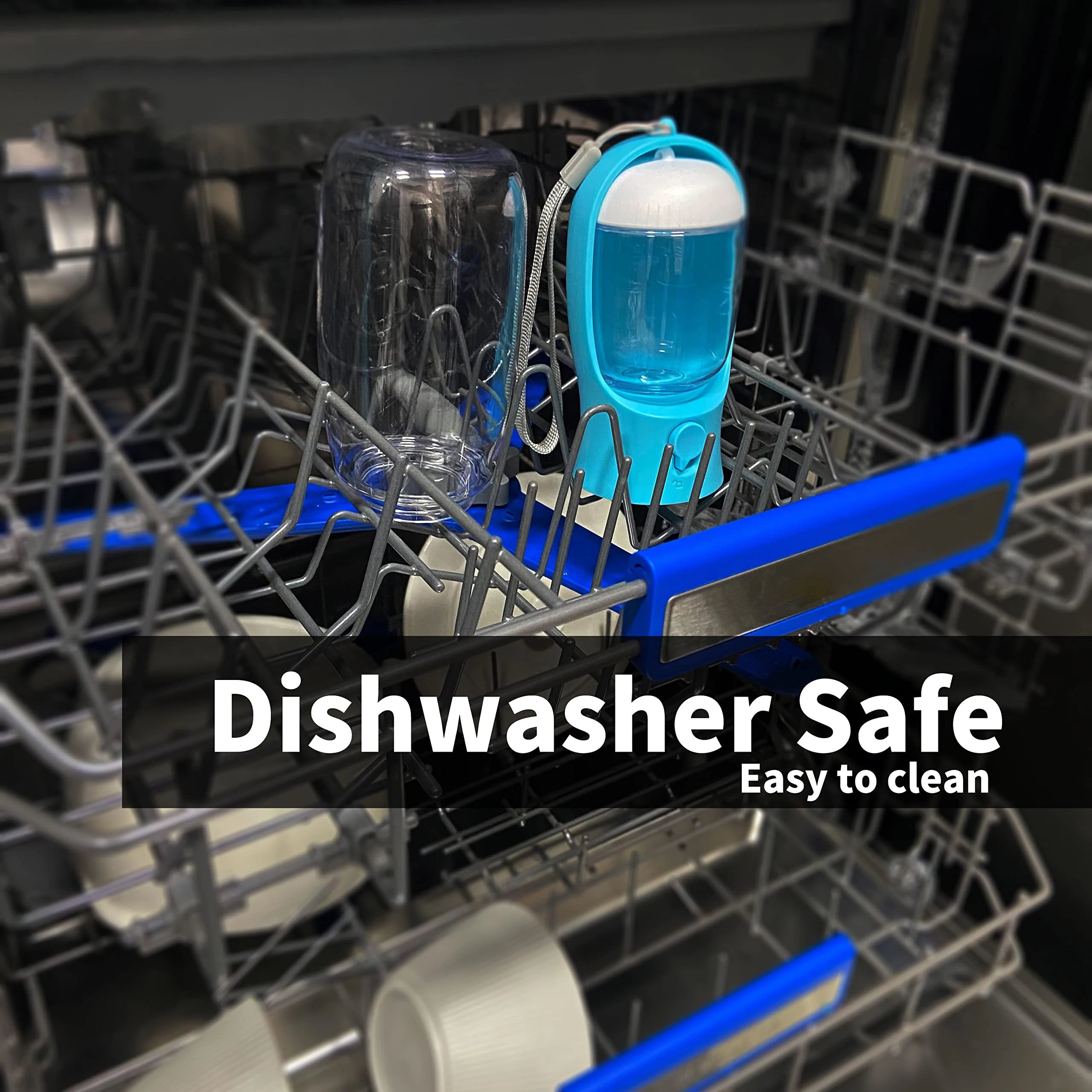 Portable Dog Water Bottle with Food Container – Travel Pet Dispenser