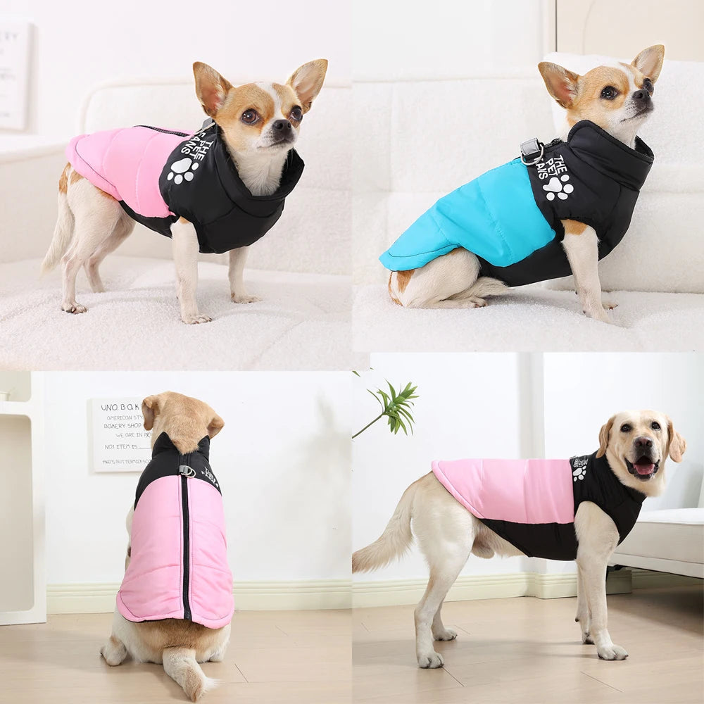 Warm Winter Dog Jacket – Windproof Coat for Small & Large Dogs