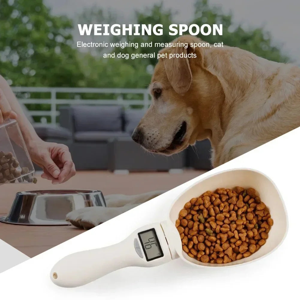 Electronic Pet Food Measuring Scoop – Digital Scale with LED Display