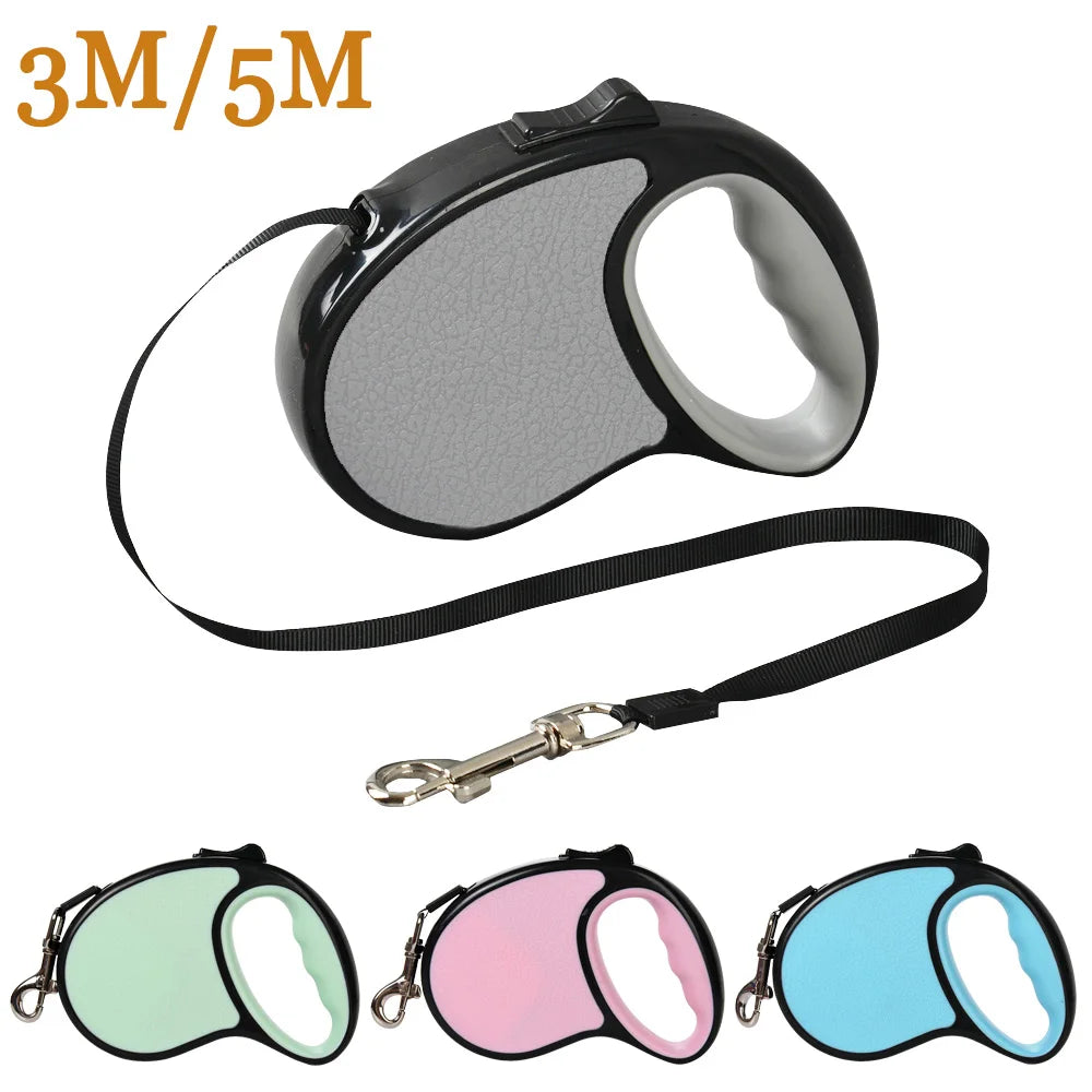Retractable Dog Leash – 3/5 Meter Automatic Extending Lead for Small & Large Dogs Paws and Claws
