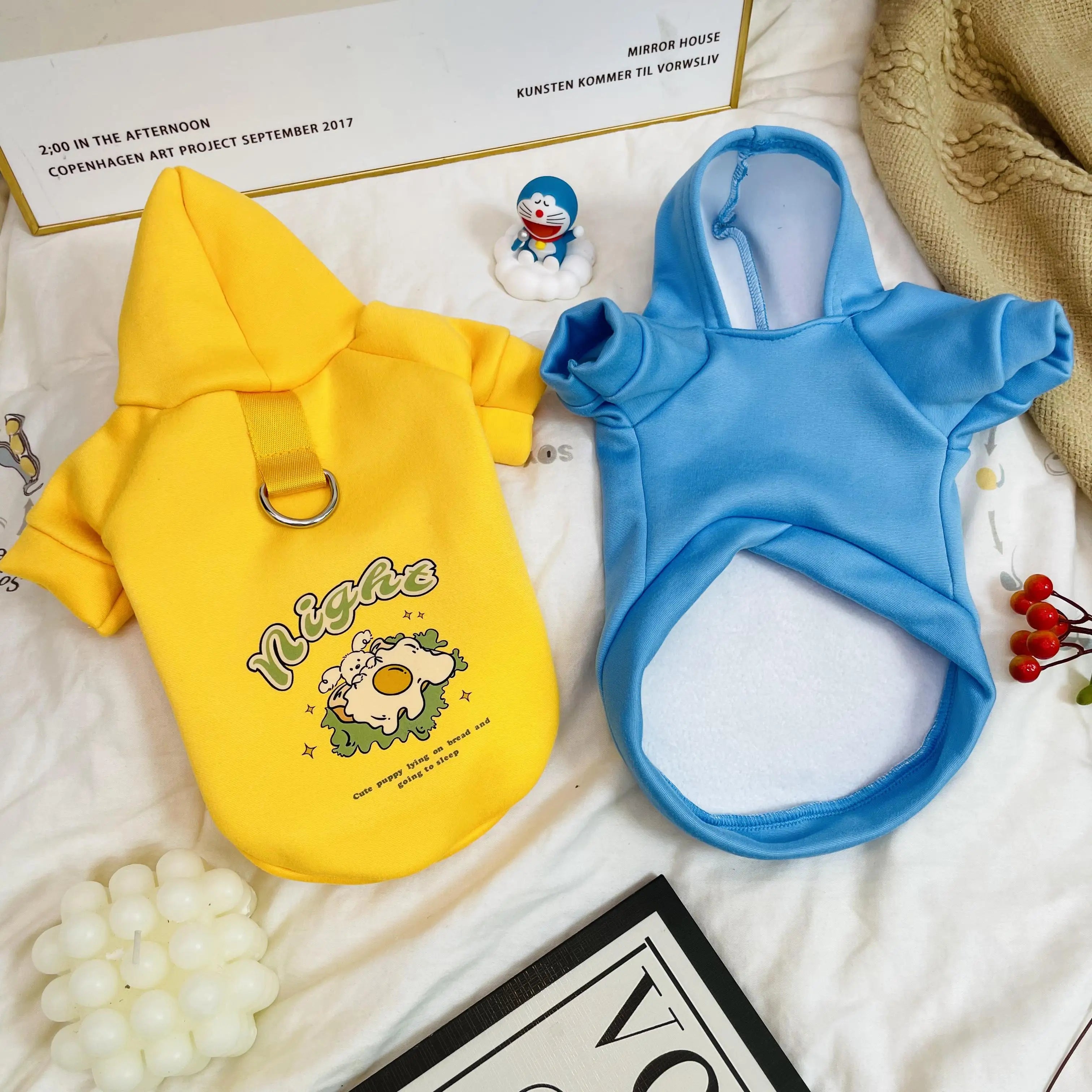 Super Cute Pet Sweater – Cartoon Waffle Knit for Cats & Dogs