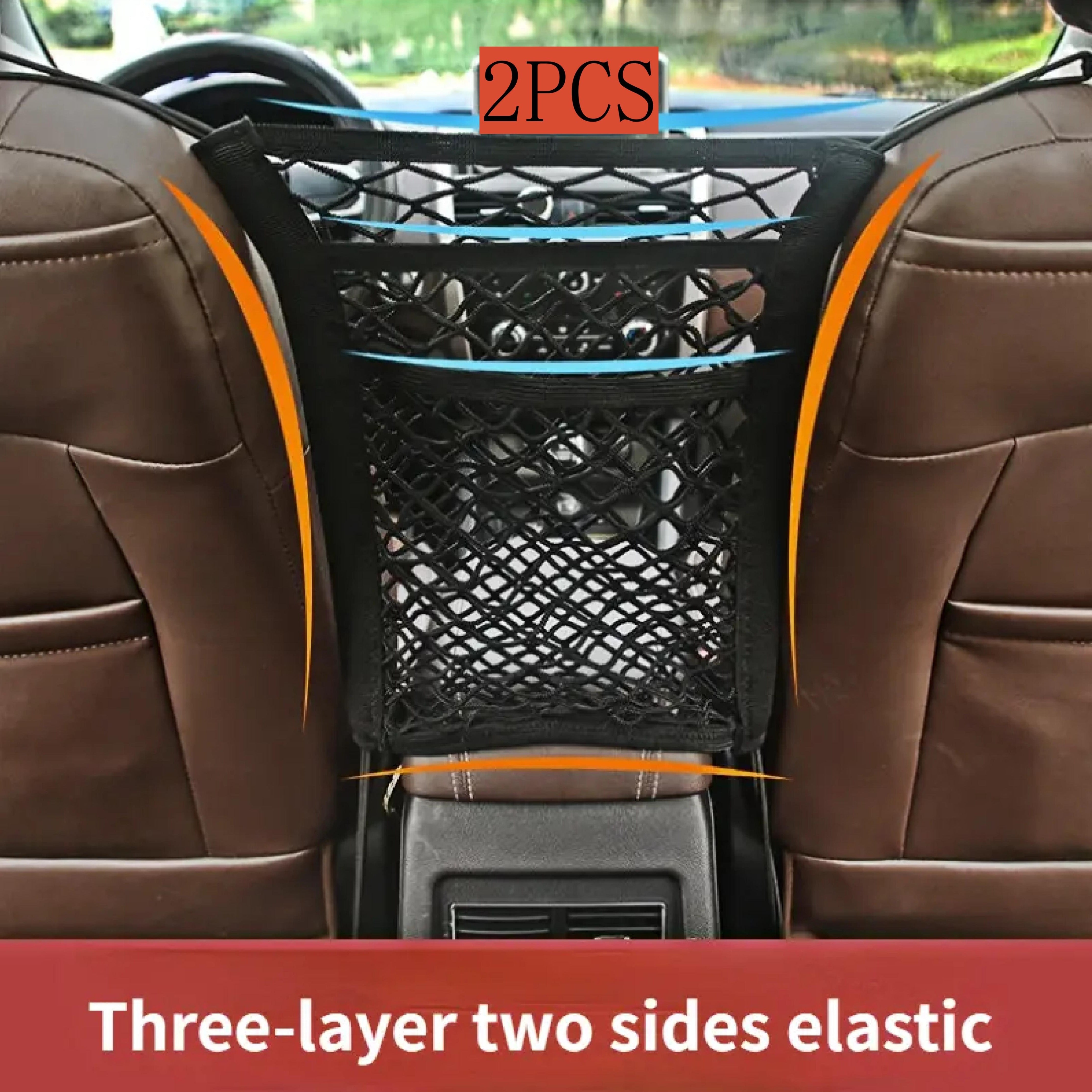 2PCS Universal Dog Car Net Barrier, Stretchable Safety Mesh Divider