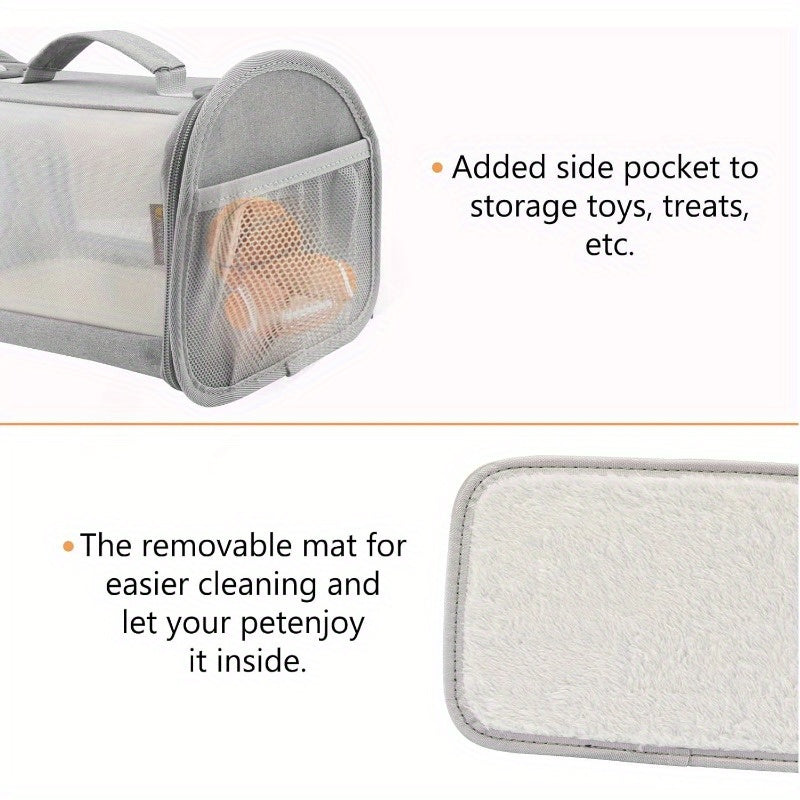 Versatile Reptile Carrier Backpack with Leash – Durable Small Pet Travel Bag