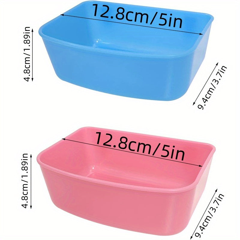 6pcs Hanging Pet Feeders – Durable Food & Water Containers for Small Pets