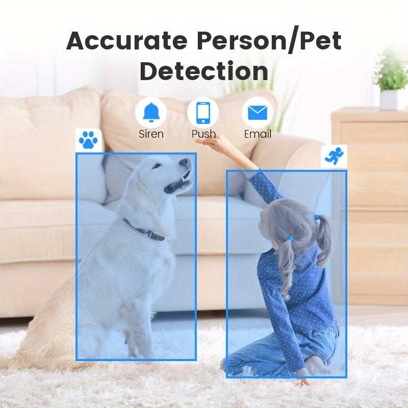 XIAOVV Q2 4MP Indoor WiFi Camera, Home Security, Baby & Pet Monitor