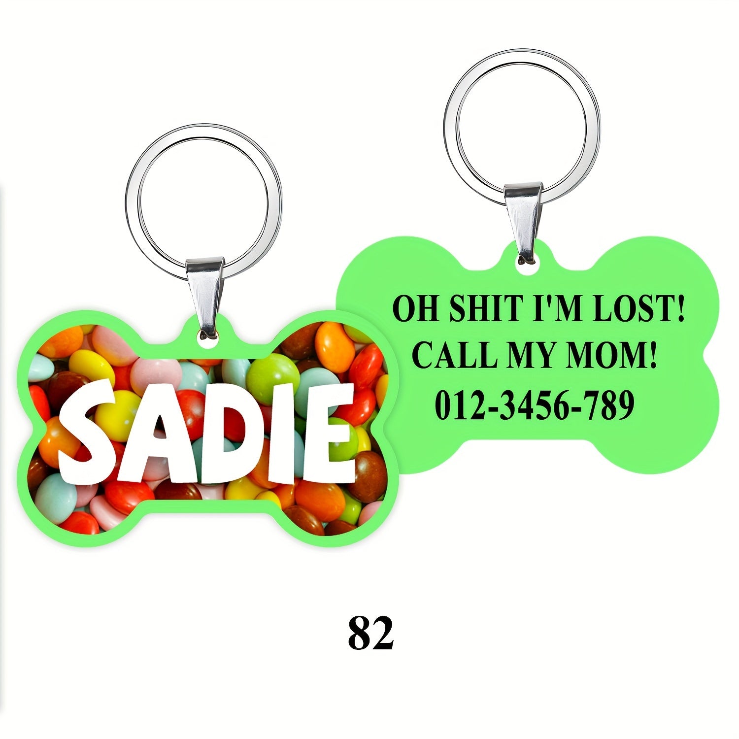 Luminous Pet ID Tags – Custom Engraved Acrylic Dog Tags, Night Visibility