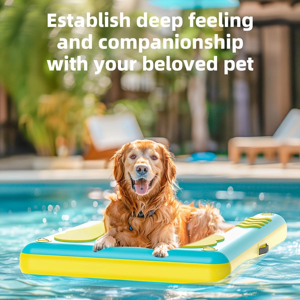 Inflatable Dog Ramp 100×150 cm – Durable Ramp for Large Breeds, Pools & Docks