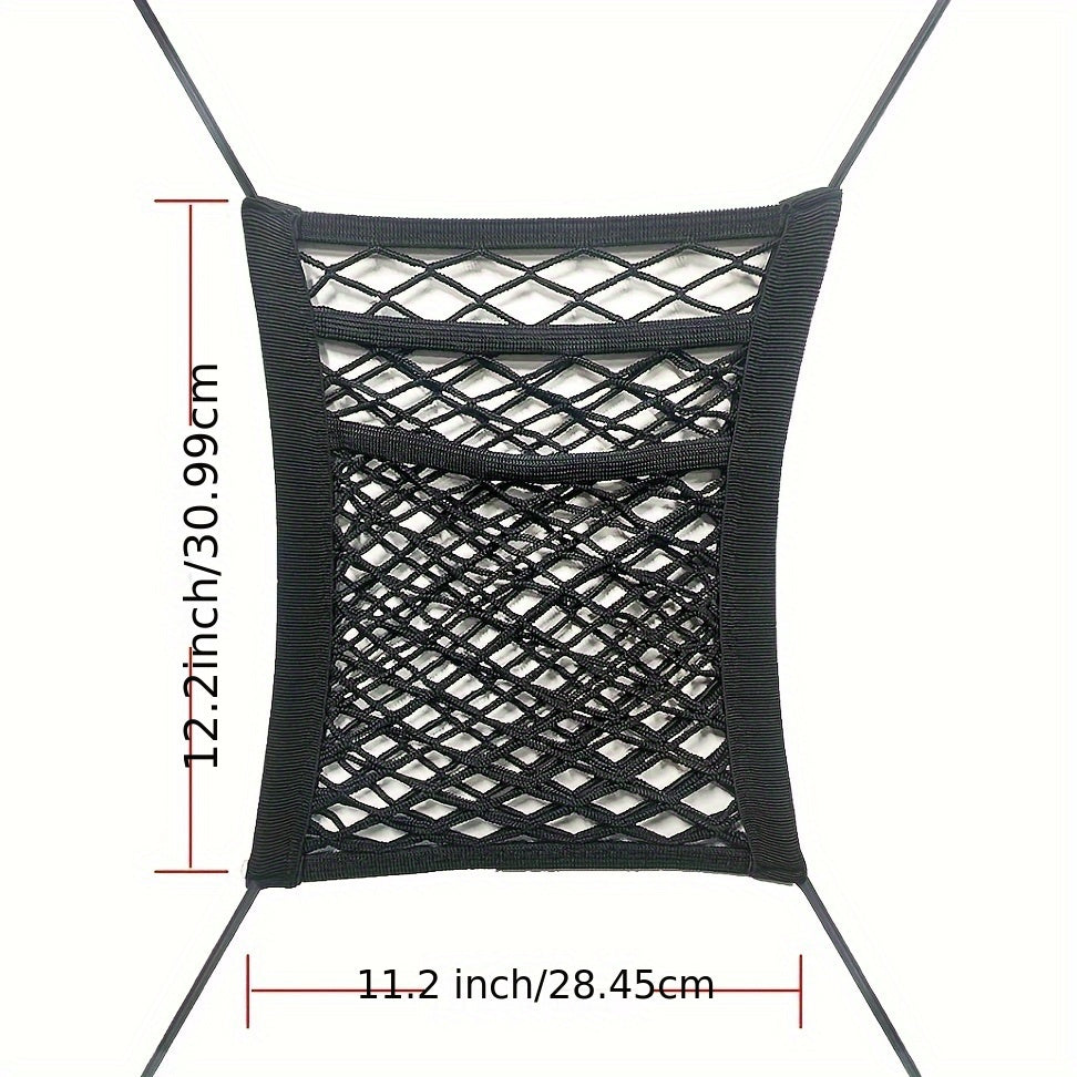 2PCS Universal Dog Car Net Barrier, Stretchable Safety Mesh Divider