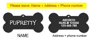 Personalized Pet ID Tag Paws and Claws