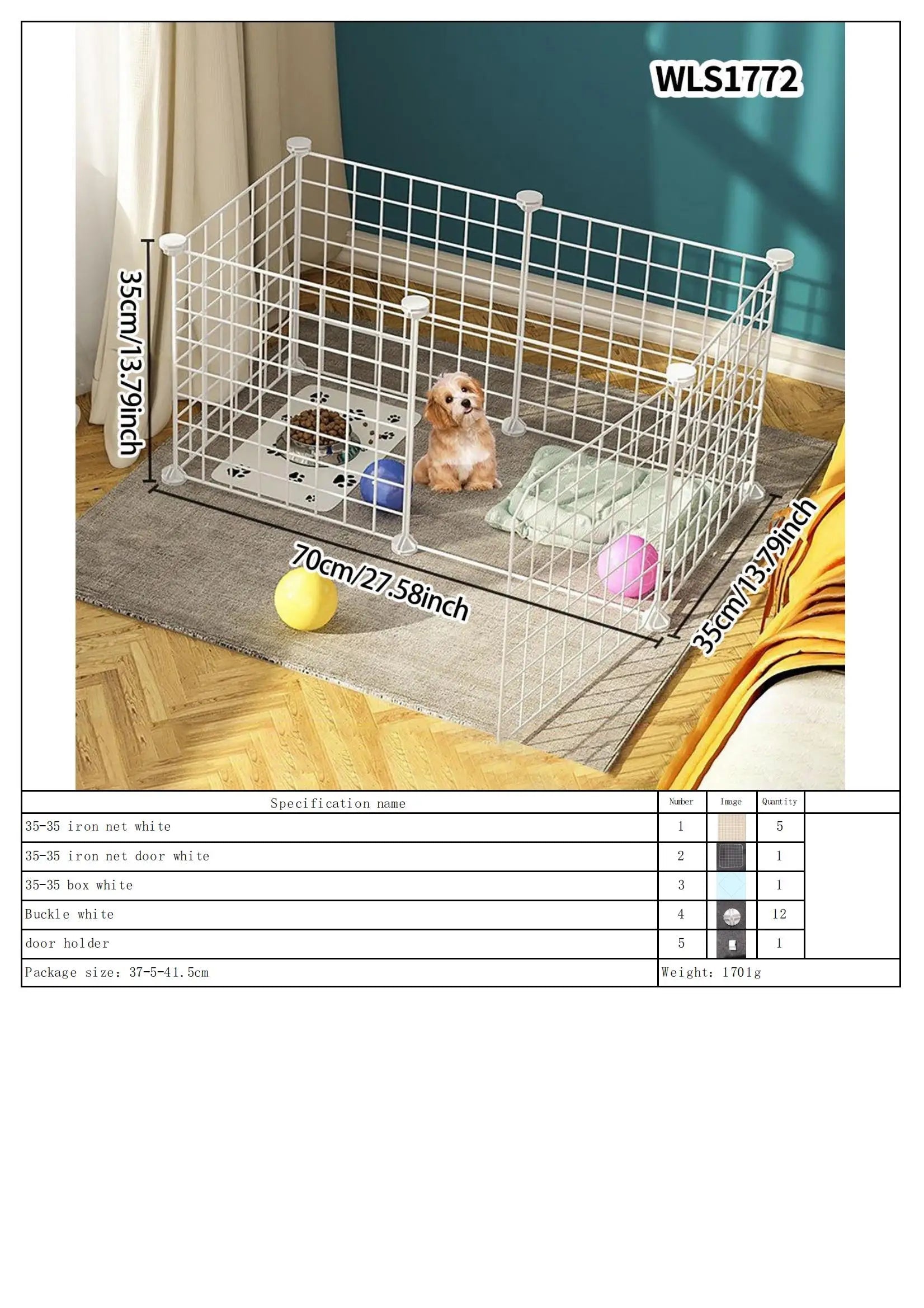 DIY Pet Playpen – Detachable, Easy to Assemble, Escape-Proof Fence Paws and Claws