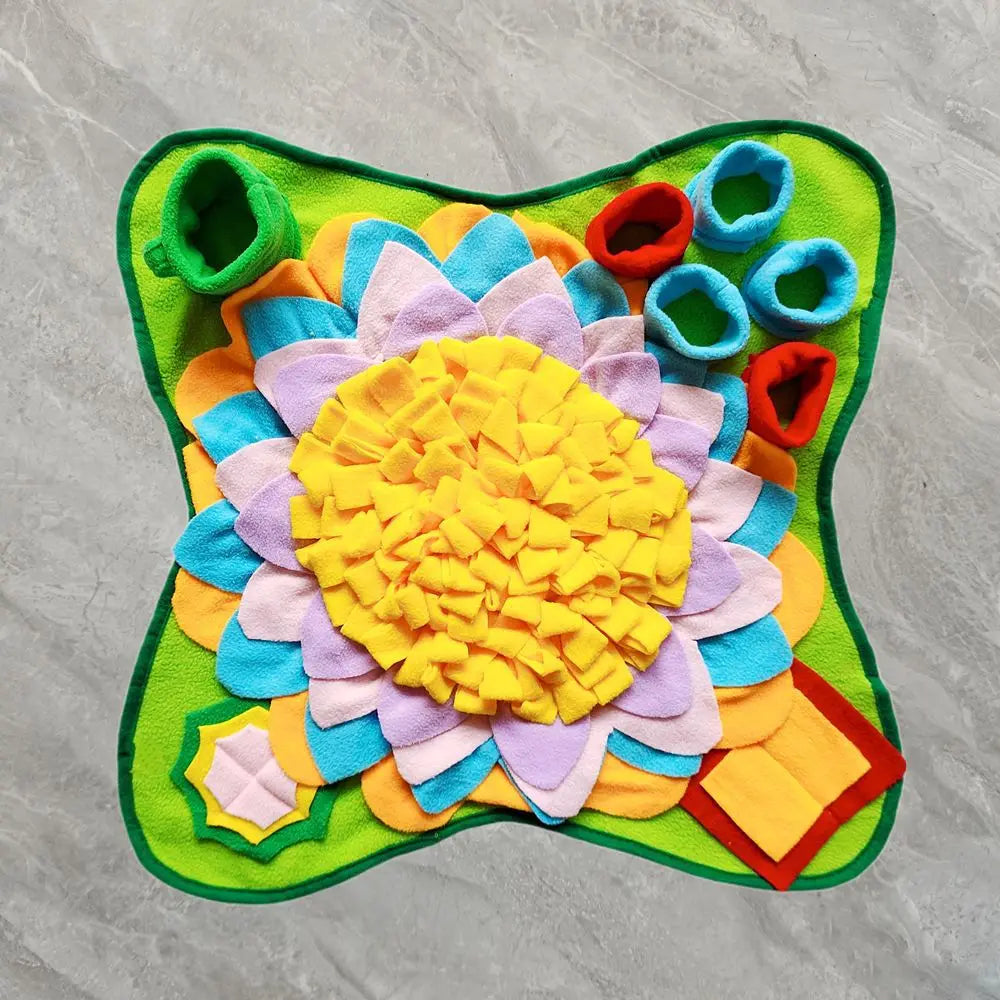 Sniffing Training Mat – Slow Feeding Toy for Pets Paws and Claws