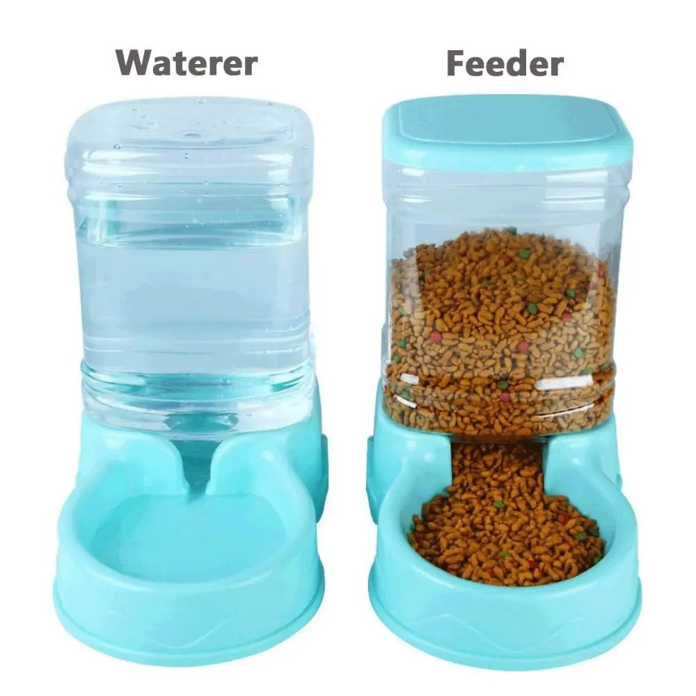 3.8L Automatic Pet Feeder & Water Dispenser – For Cats & Dogs Paws and Claws
