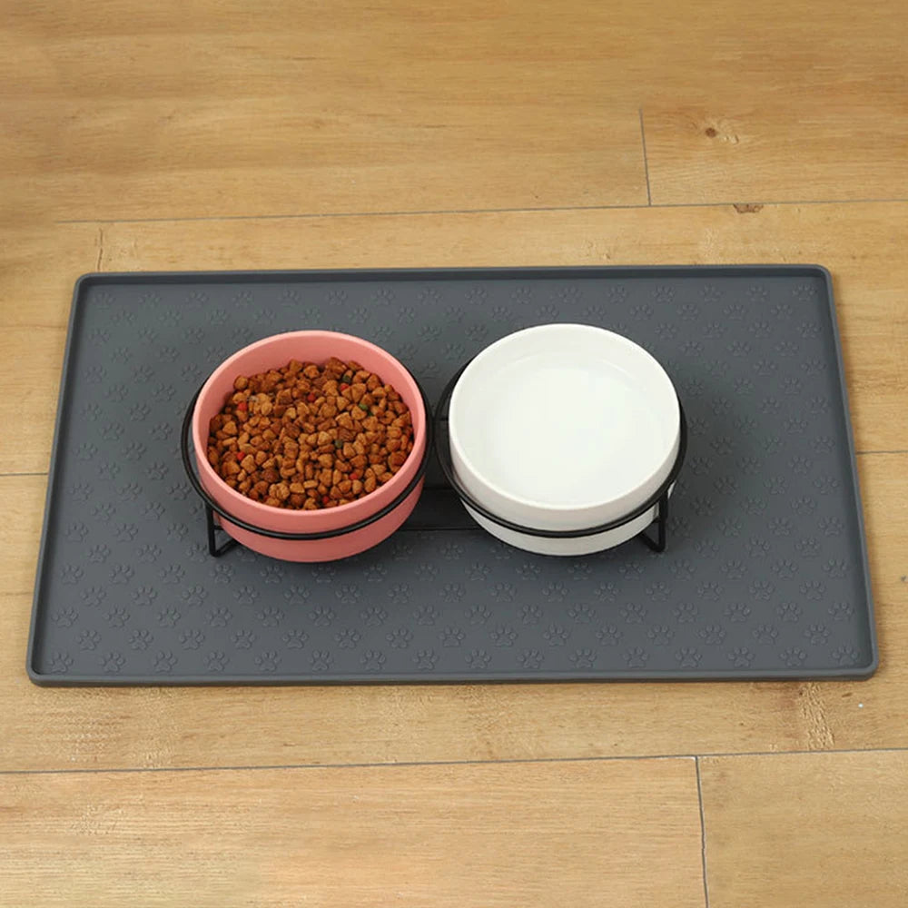 Pet Placemat – Paw Design, Non-Slip, Spill-Proof Paws and Claws