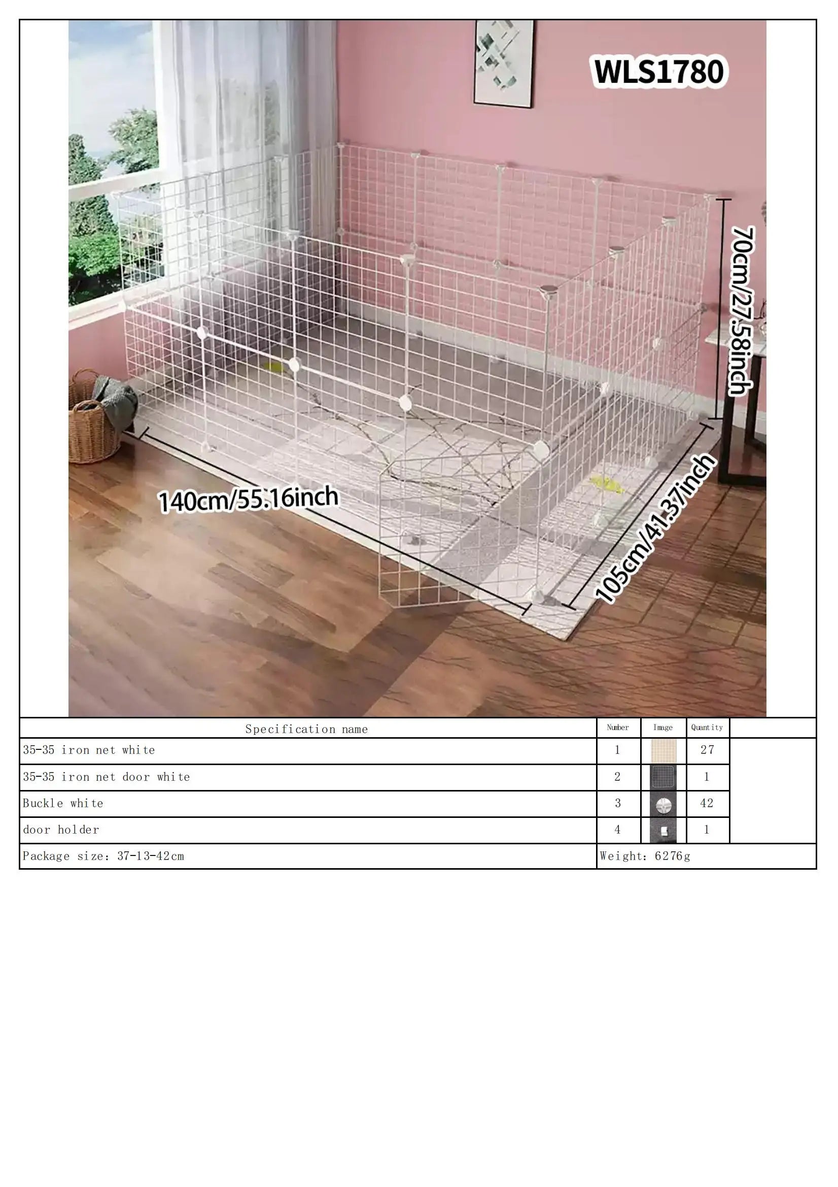 DIY Pet Playpen – Detachable, Easy to Assemble, Escape-Proof Fence Paws and Claws