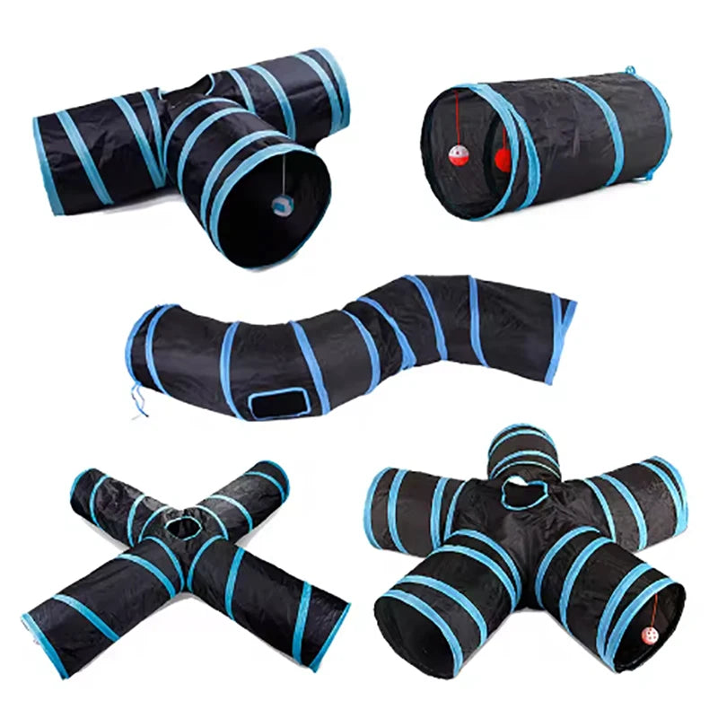 Cat Tunnel Toy – Foldable & Breathable Indoor Play Tube