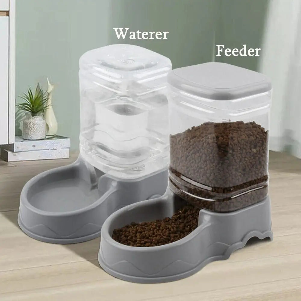 3.8L Automatic Pet Feeder & Water Dispenser – For Cats & Dogs Paws and Claws