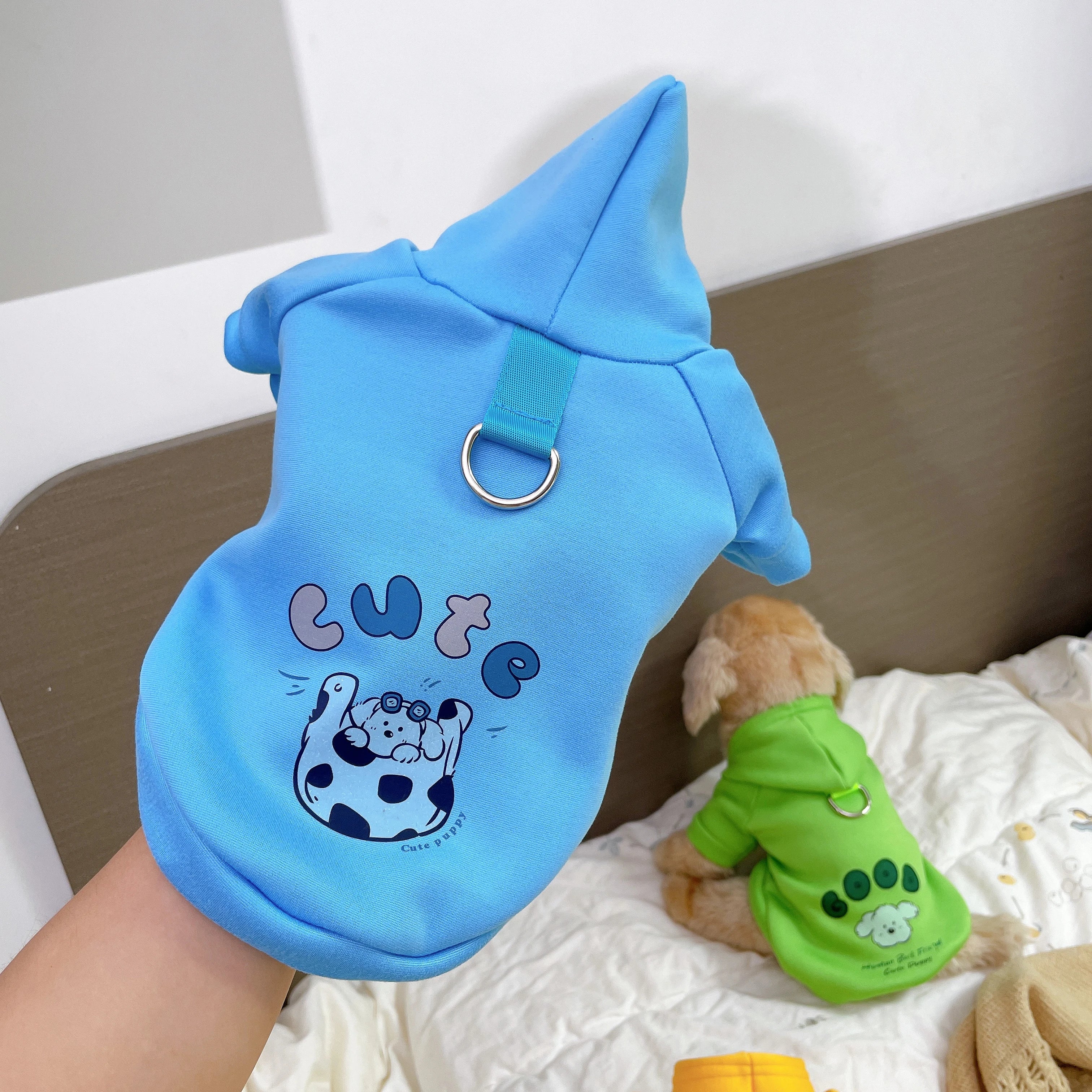 Super Cute Pet Sweater – Cartoon Waffle Knit for Cats & Dogs