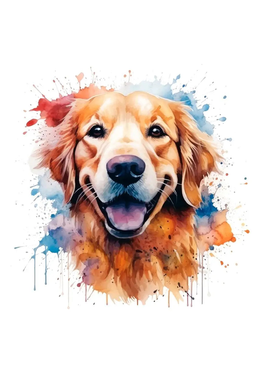 Watercolor Dog Art – French Bulldog, Dalmatian, Black Terrier Canvas Print Paws and Claws