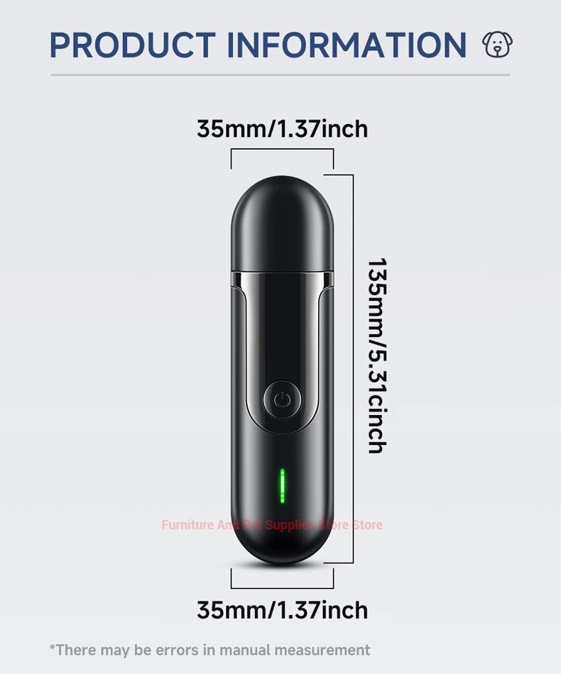 USB Rechargeable Electric Pet Nail Grinder – Painless Diamond Wheel Trimmer for Dogs, Cats & Small Animals (Low-Noise, Strong Power, Multiple Grinding Ports)