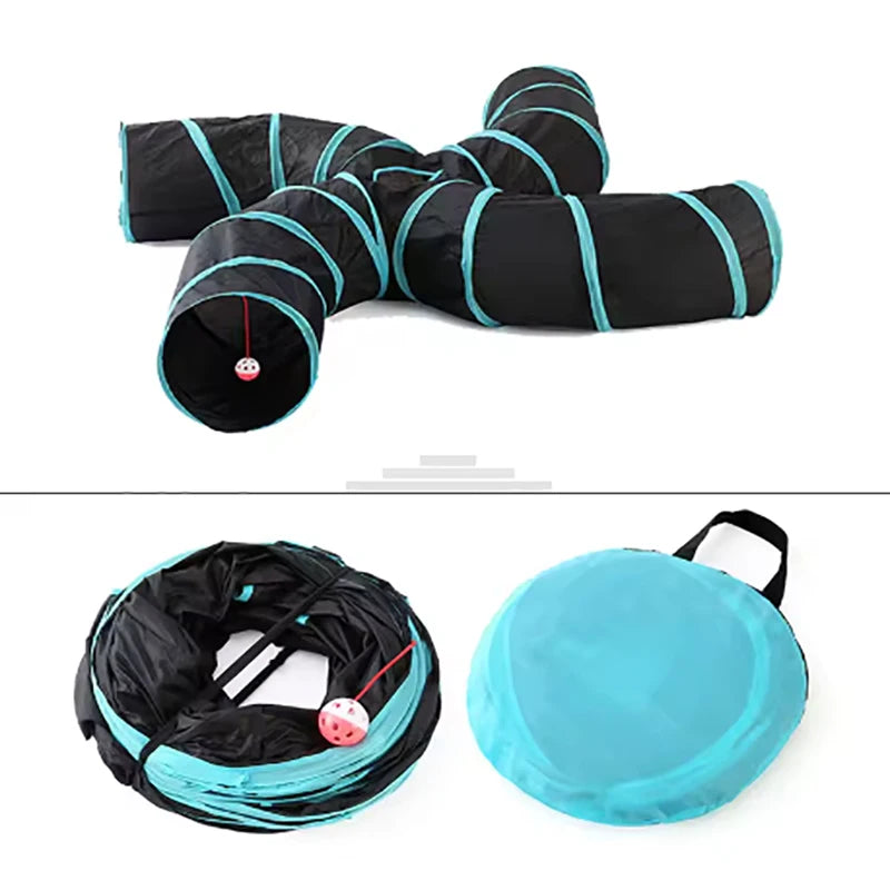 Cat Tunnel Toy – Foldable & Breathable Indoor Play Tube