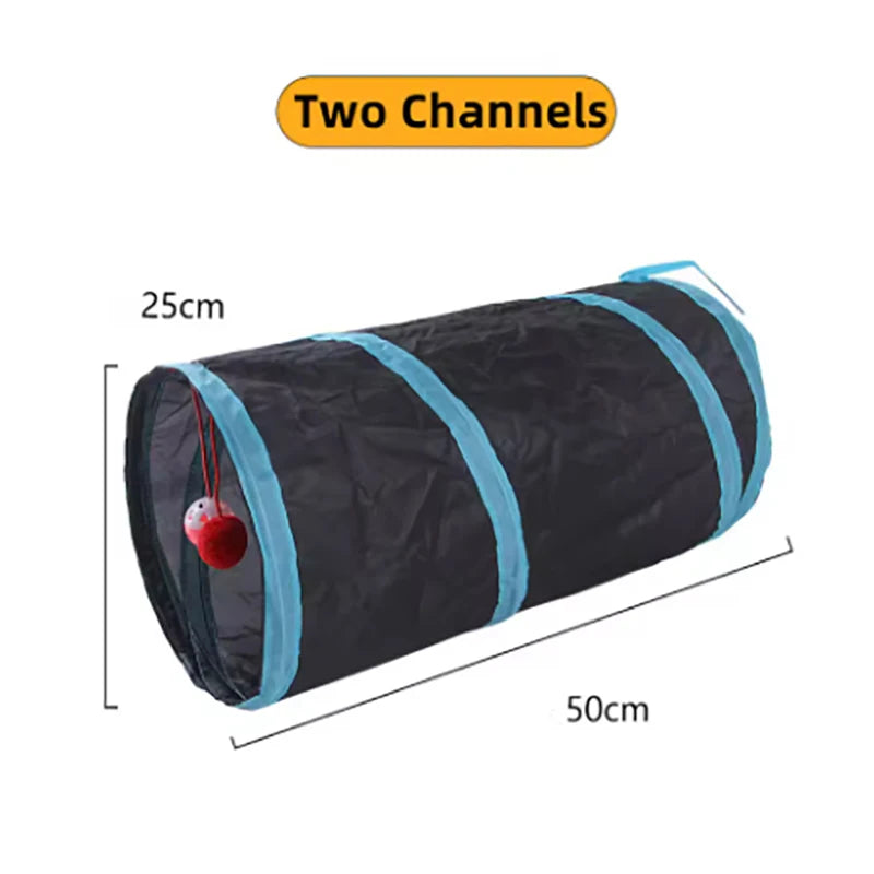 Cat Tunnel Toy – Foldable & Breathable Indoor Play Tube